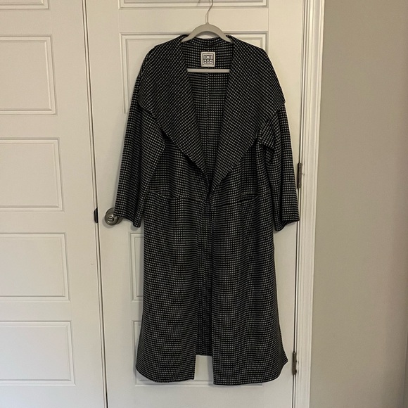 LAST CHANCE TODAY Toteme Black and White Checkered Annecy Coat | XS - Picture 3 of 11